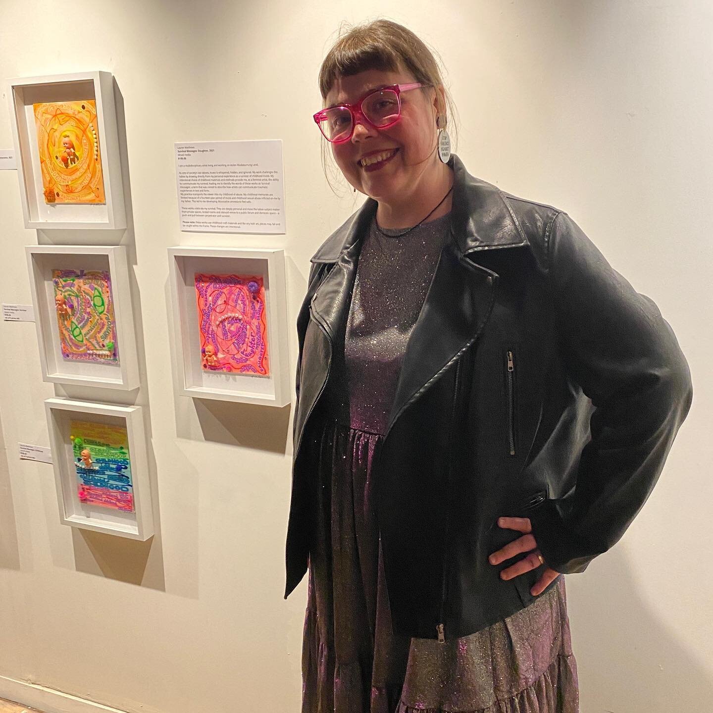 Thanks to all of my amazing supporters for coming along tonight, and to everyone for their well wishes, for the opening of Soft Rage! @gigi_gale_art thank you for curating such an important show.