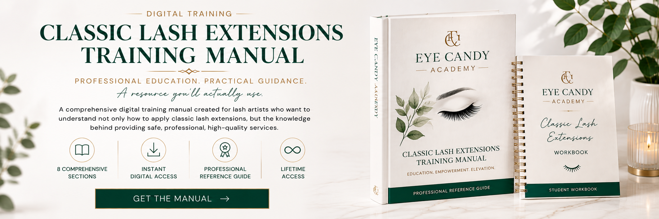 Hands-on lash extension practice with instructor guidance