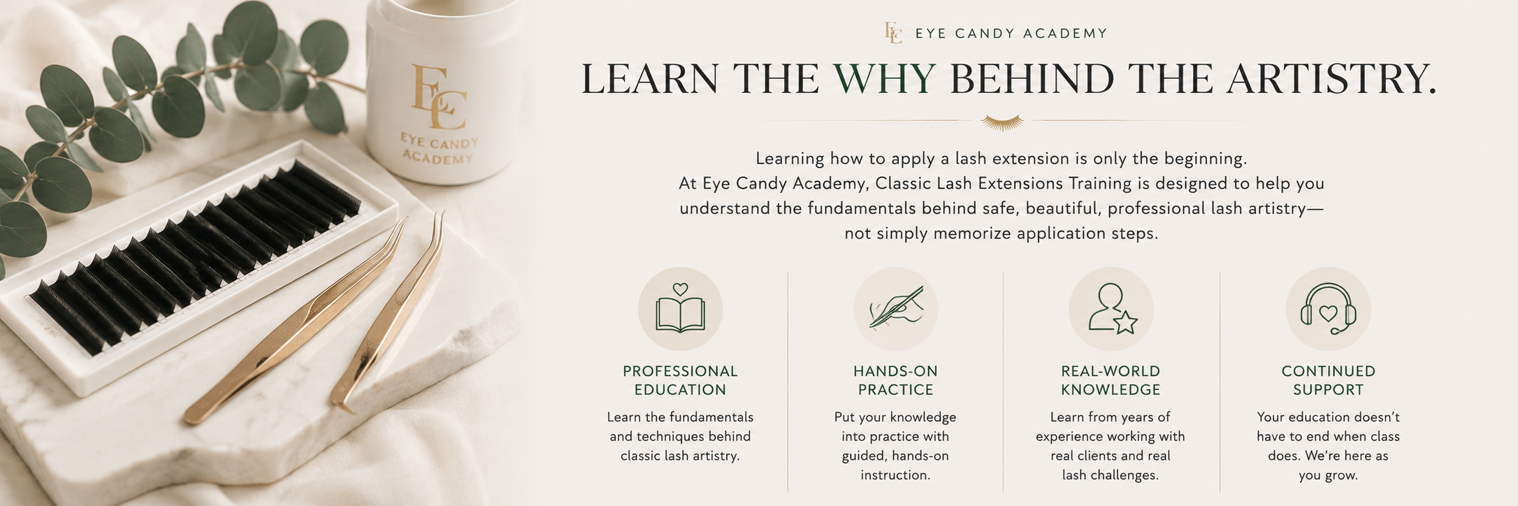 LEARN THE ARTISTRY OF LASHES