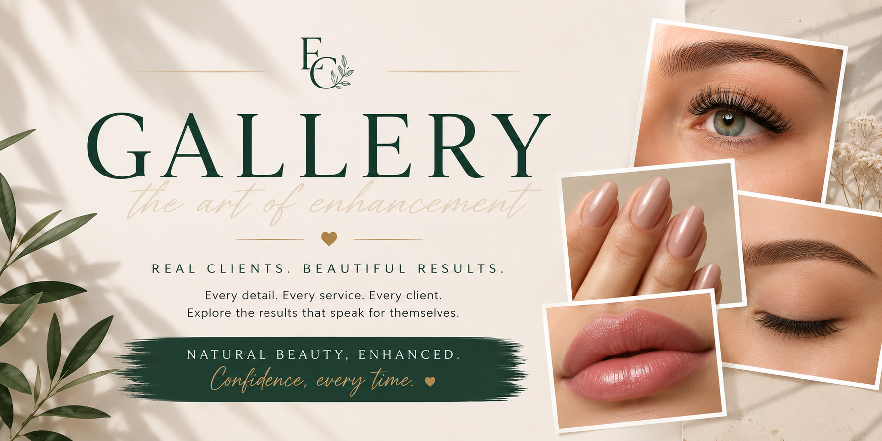 eyelash extensions brows nails lift and tint