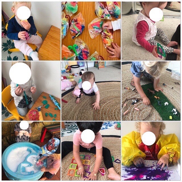 Munching, scrunching, sticking, rolling, painting, creating... All in a day&rsquo;s play! #chasingrainbowsfamilydaycare #familydaycare #childcare #eylf #northernbeaches