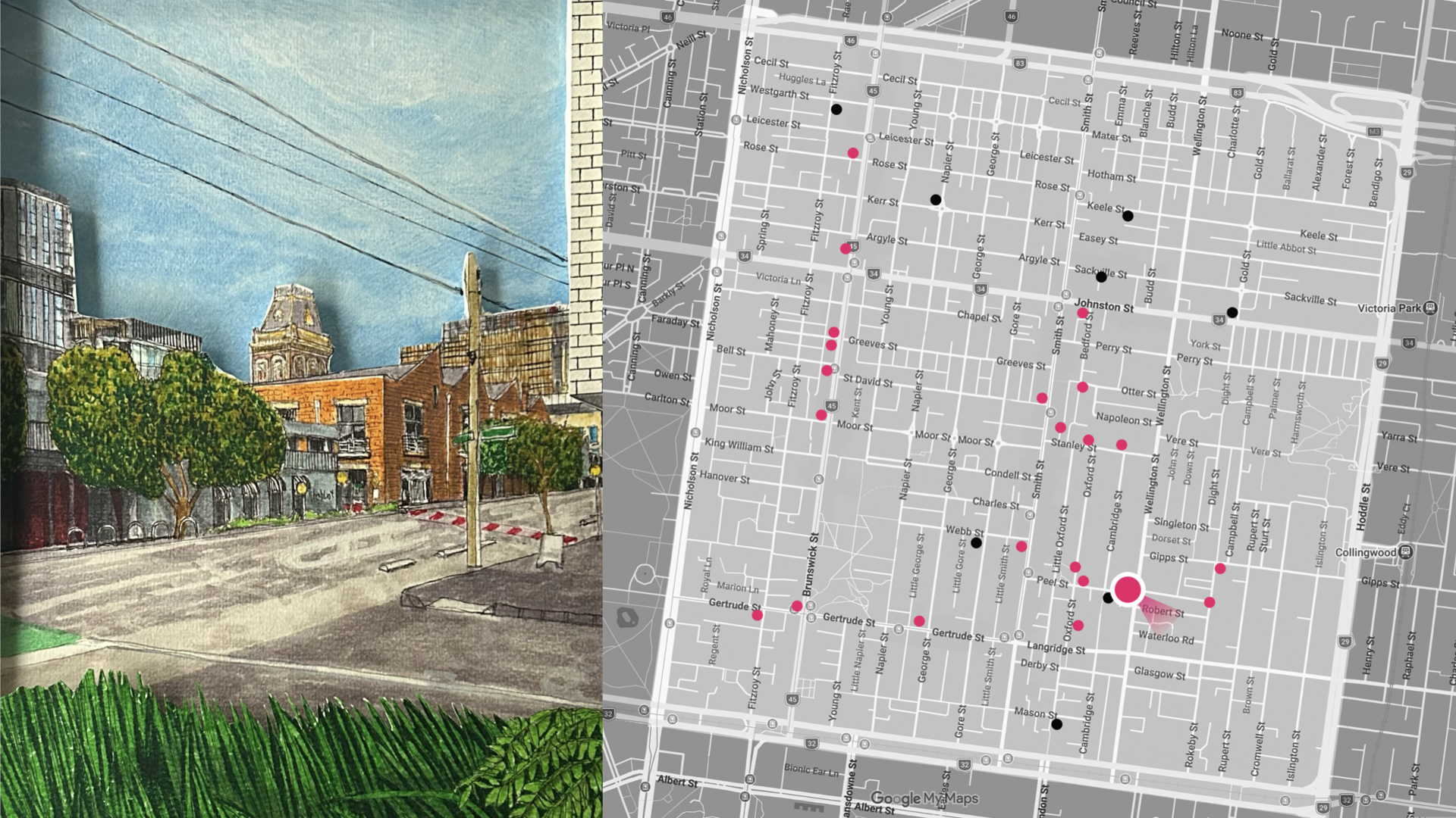 Peel and Wellington Street