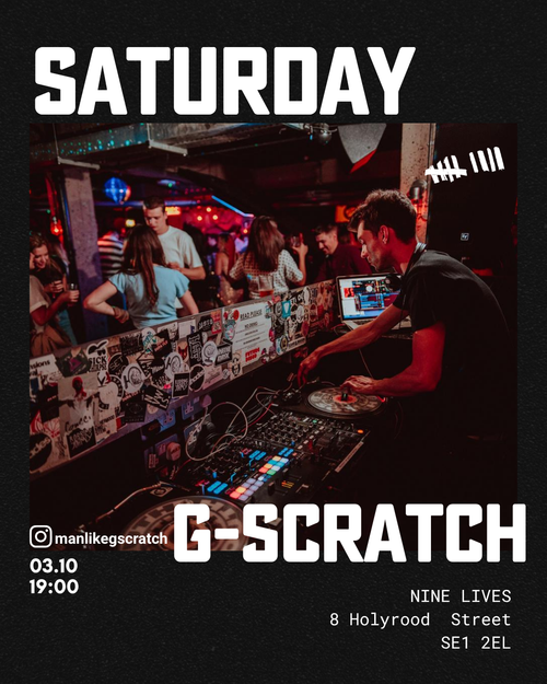 Nine Lives line-up poster for G-Scratch