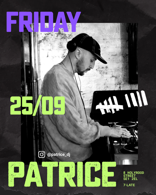 Nine Lives line-up poster for Patrice