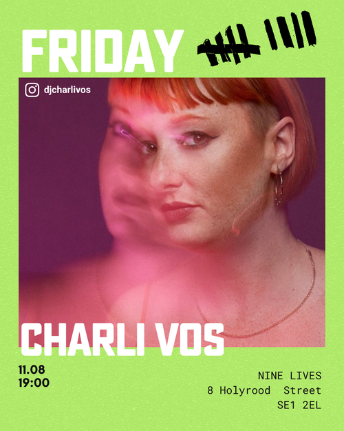 Nine Lives line-up poster for Charli Vos
