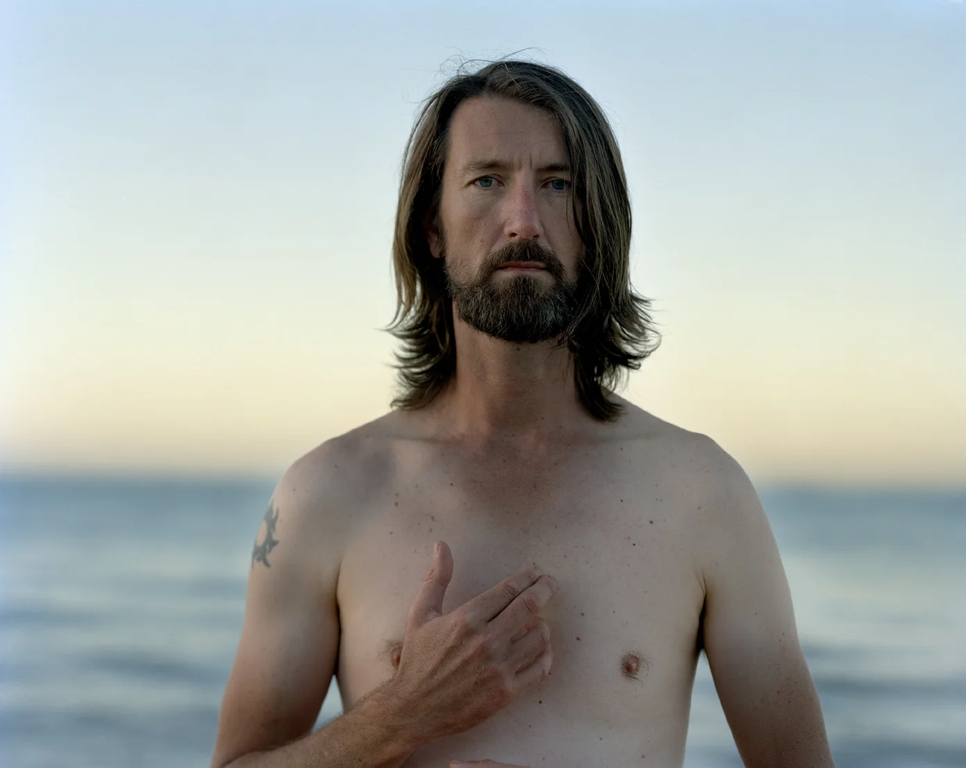 Aussie Jesus , C-Type analogue print, 100x127cm, 2013.