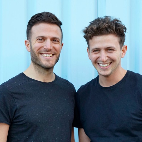 JP (right) with his brother and co-founder Alex Petrides