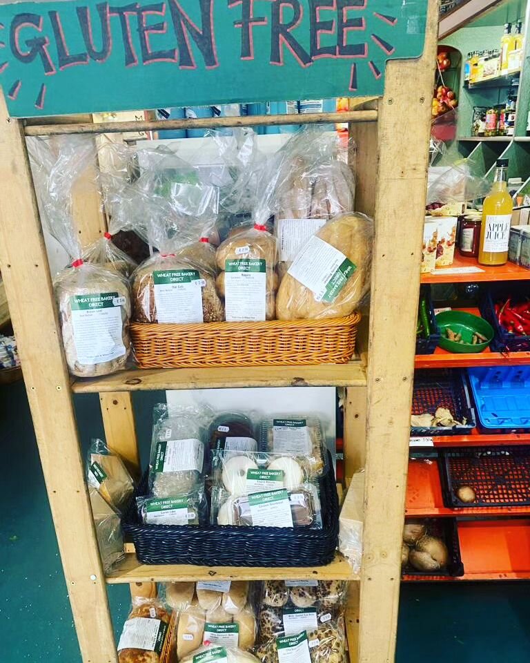 The gluten-free shelves are stocked up again! Bagels, breads, cakes, biscuits, rolls, pittas and more