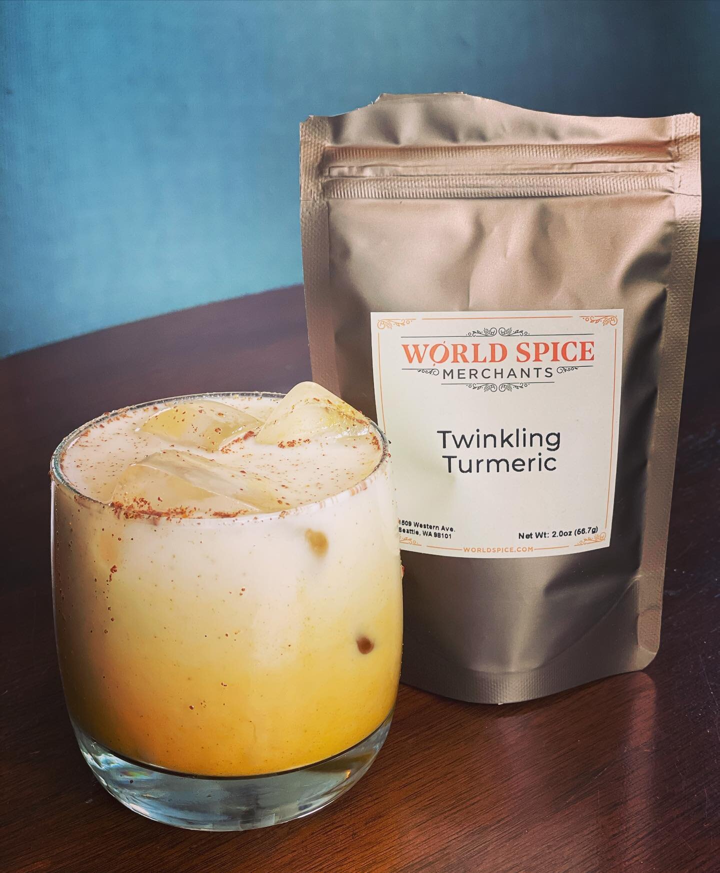Iced Twinkling Turmeric Latte ☀️

Have you purchased one of our 🌈Rainbow Egg Kits? If not they are still available for Seattle area delivery! 

In the kit you&rsquo;ll receive plenty of spice to make your colored eggs as well as so many more recipes