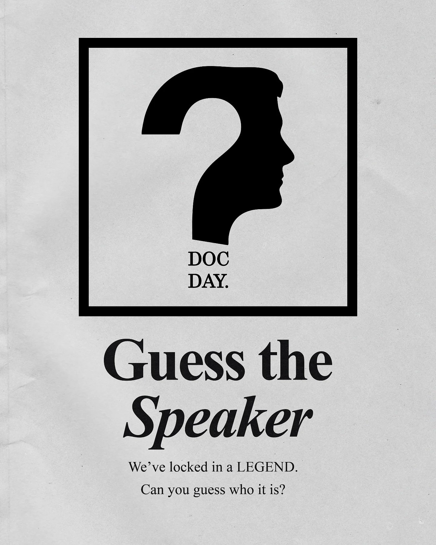 We&rsquo;ve been working on something really exciting. Can you guess who we&rsquo;re adding to the 2026 Doc Day line up?🤫