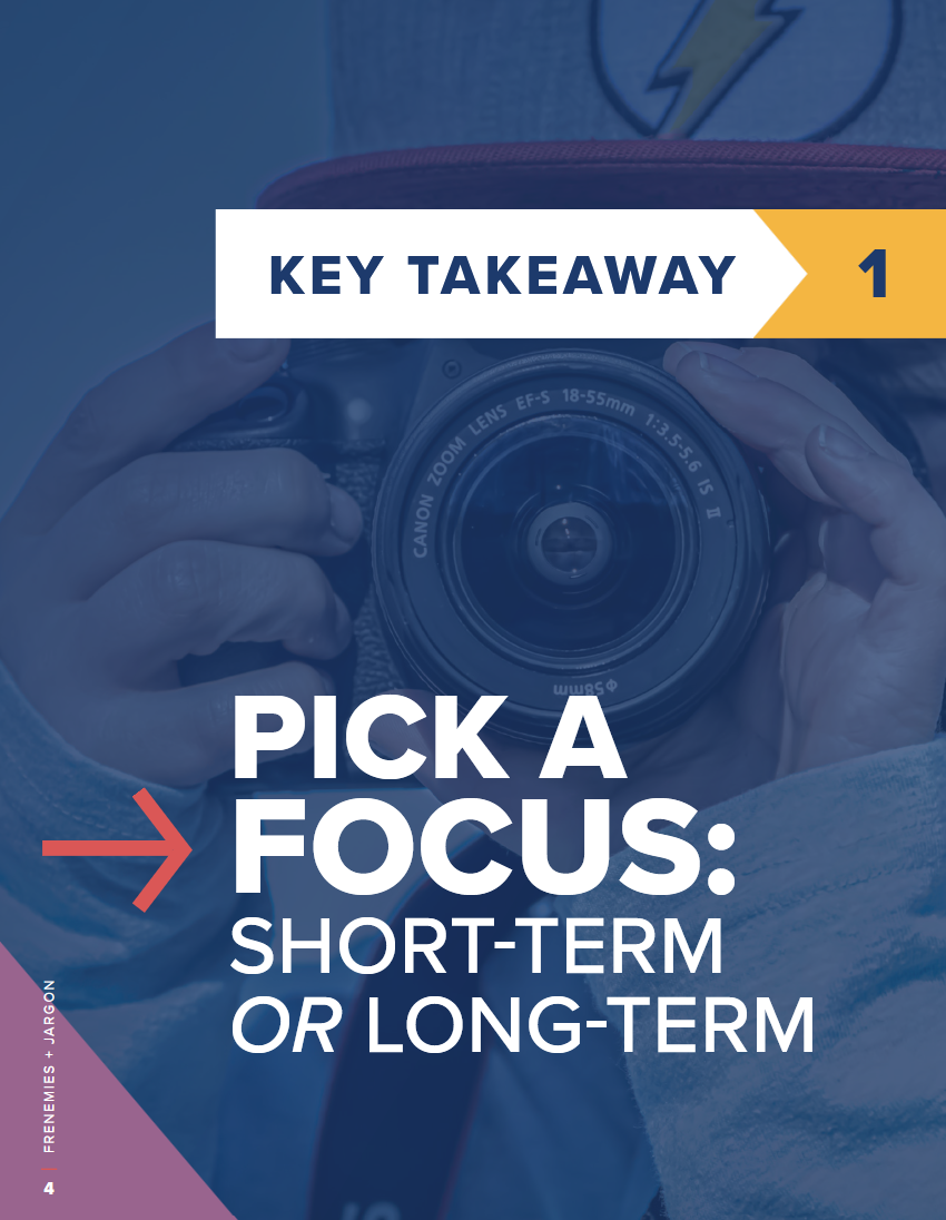 The image is an internal report page that asks readers to pick a focus.