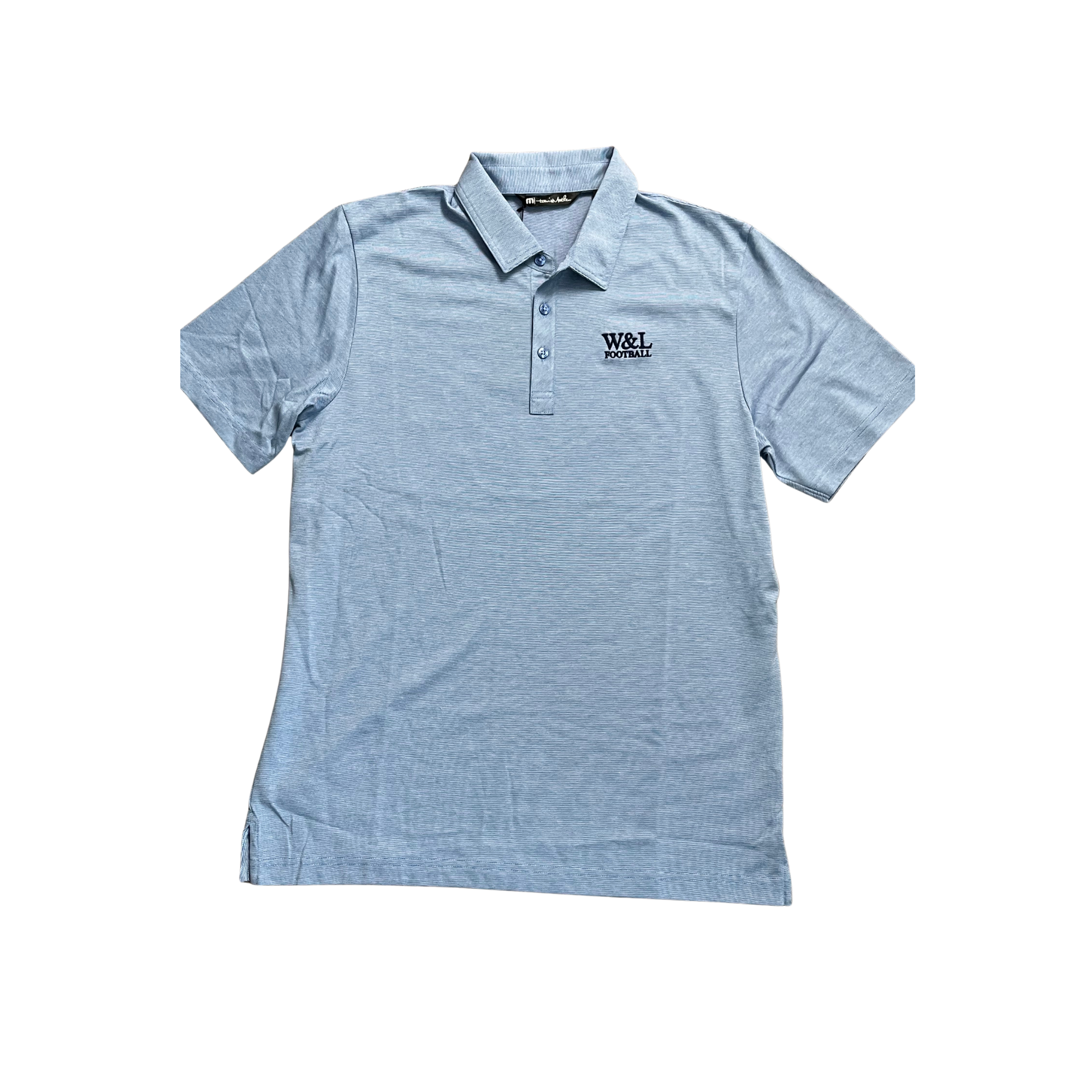 W&L FOOTBALL PREMIUM EMBROIDERED POLO TM1MAA369 LIGHT BLUE