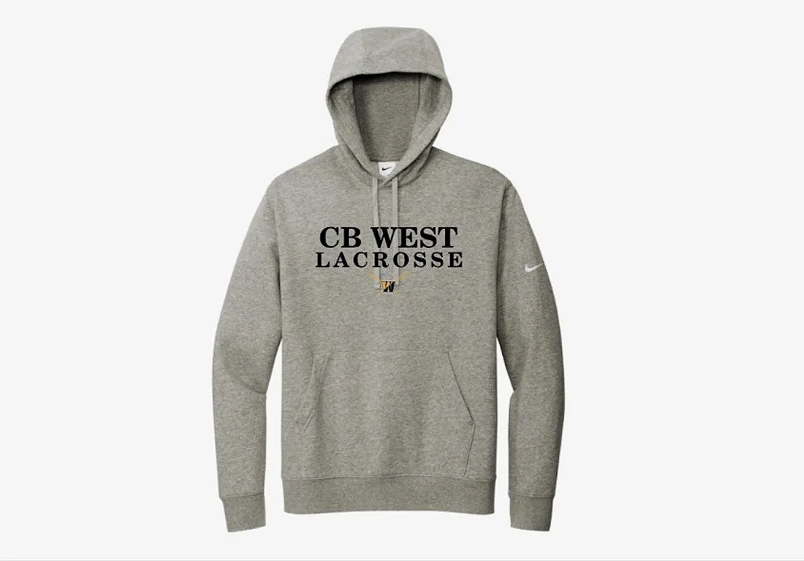 CB West Lacrosse 2026 Premium Hoodie Dark Heather Grey NKDR1499
