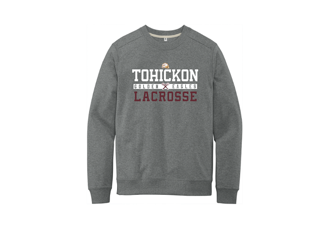 Tohickon Boys Lax Crewneck 2026 DT8104 Dark Heather Grey