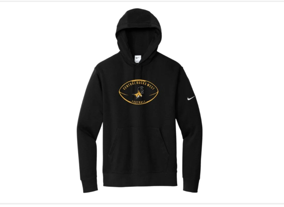 CB West Football 2026 Premium Hoodie BLACK NKDR1499