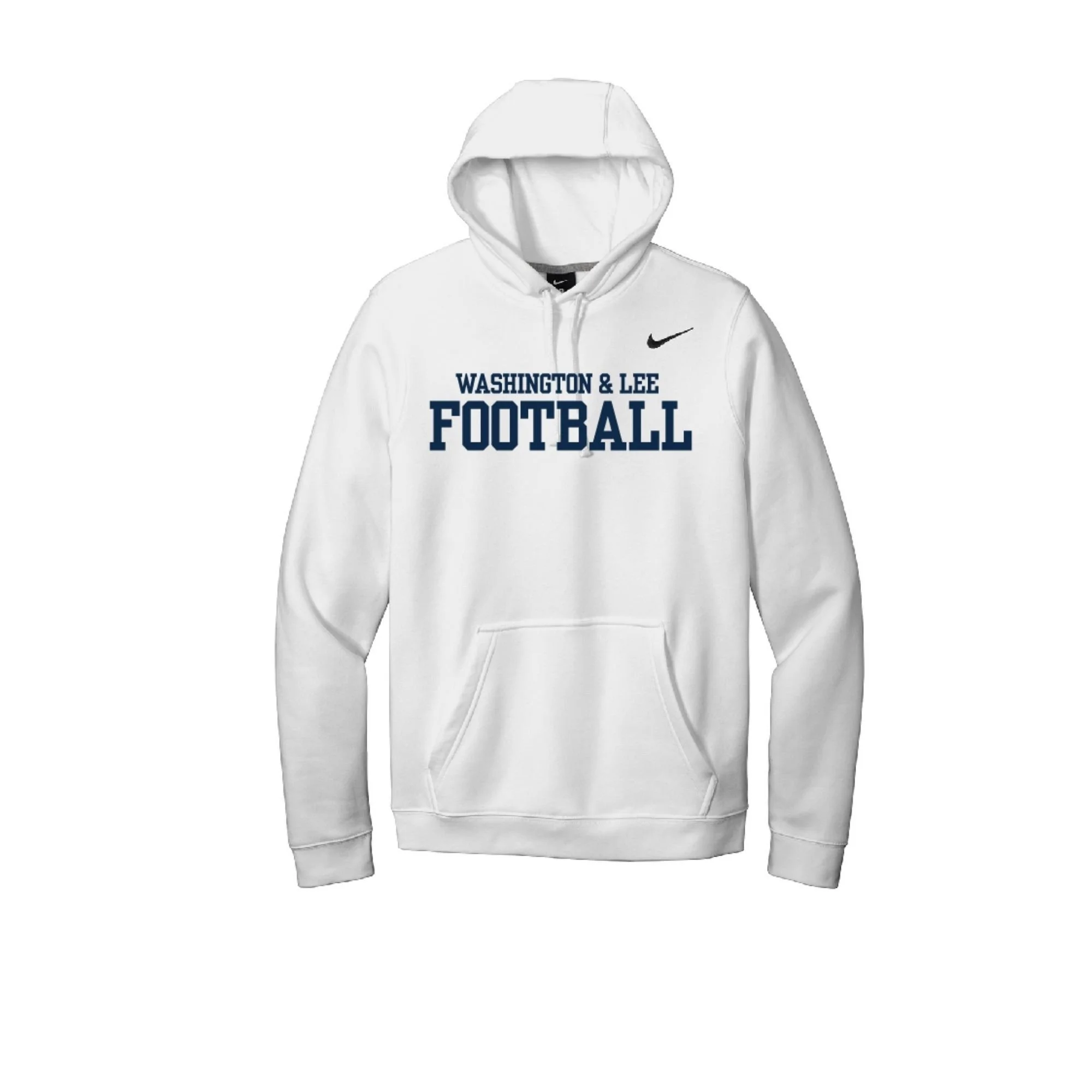 Washington and Lee Football Premium Hoodie CJ1611 WHITE