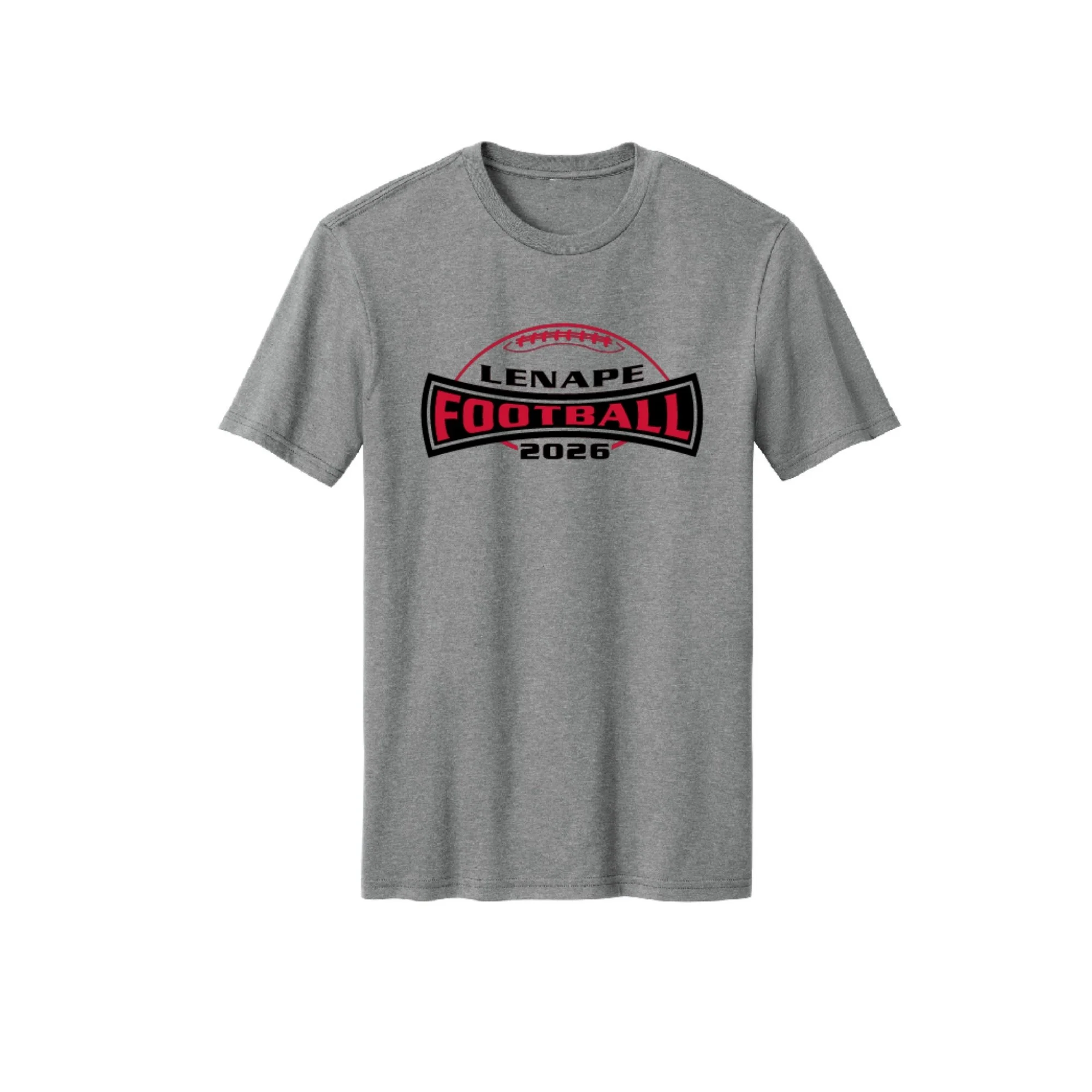 Lenape Football Tee Shirt dm108 GREY FROST