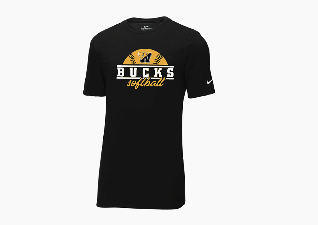 Bucks Softball Black Premium Poly/Cotton Tee 2026 NKBQ5231