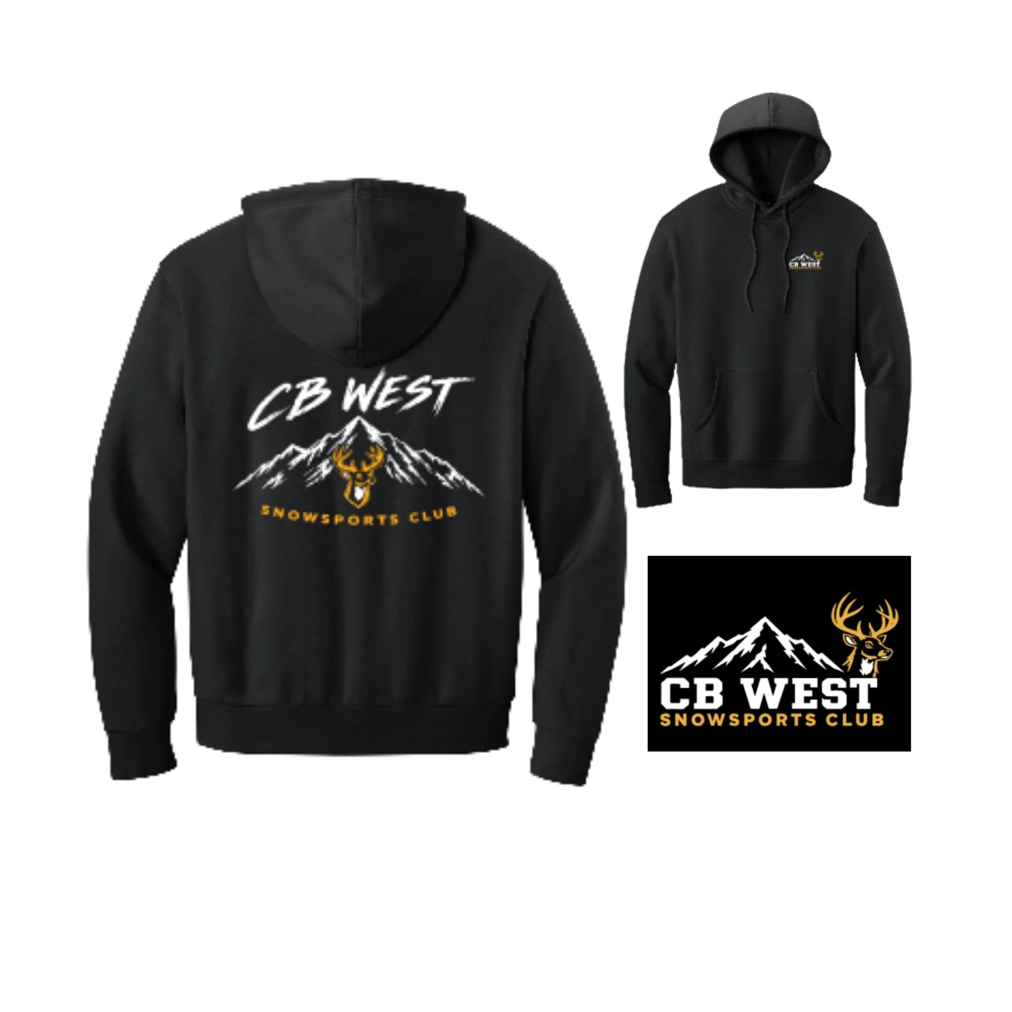 CB WEST SNOWSPORTS HOODIE 2026 DT6700 BLACK