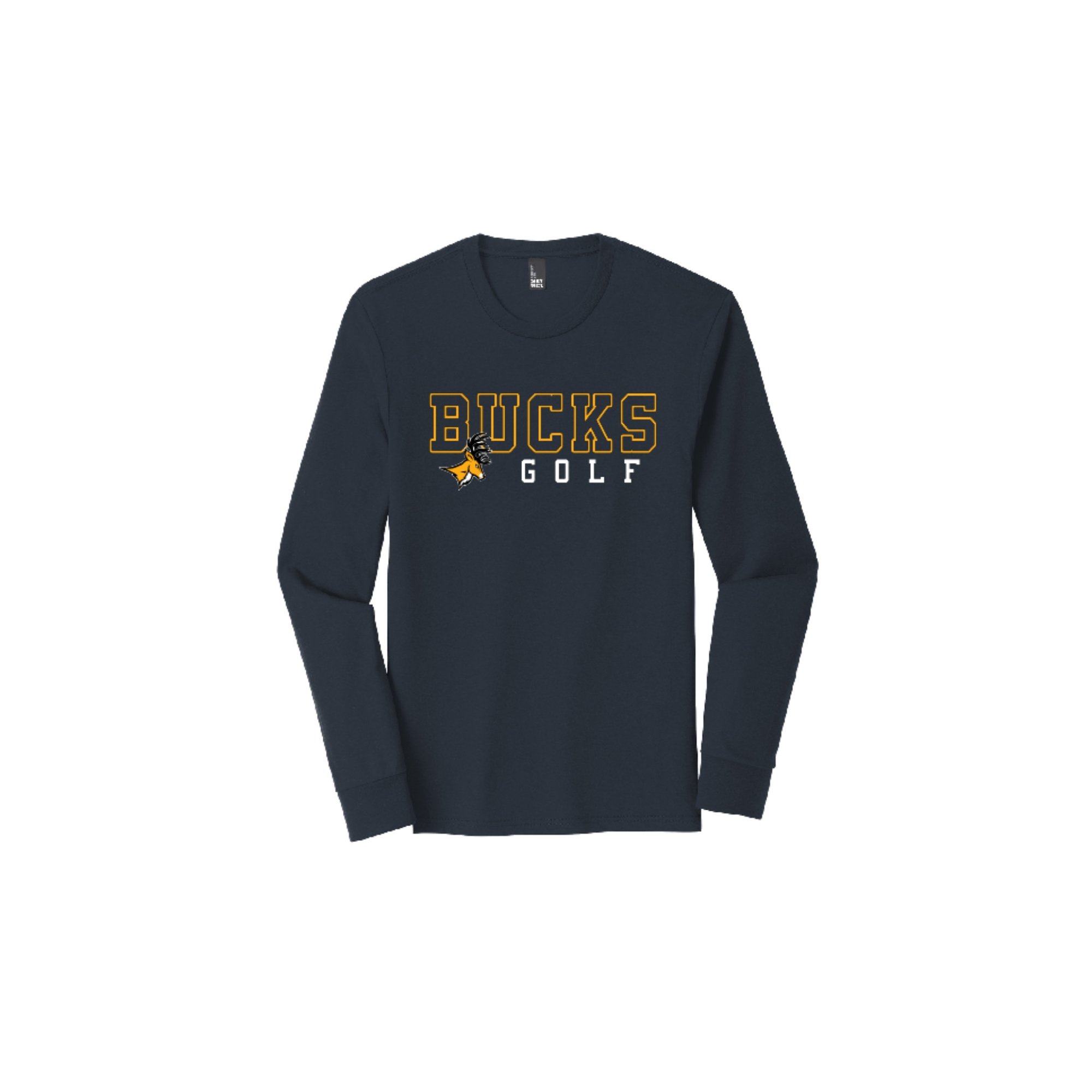 CB West Bucks Golf Long Sleeve Tee Black DM132