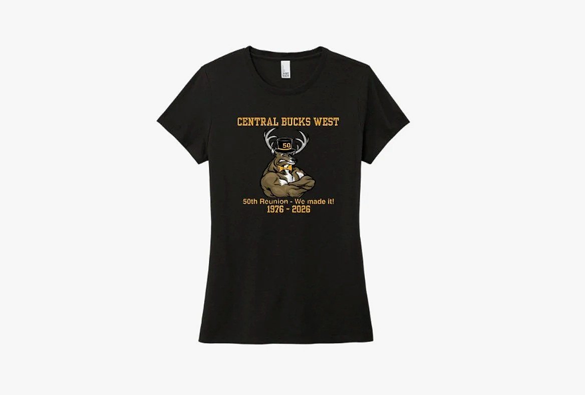 CB West Class of 1976 Reunion Ladies Black Tee DM130L