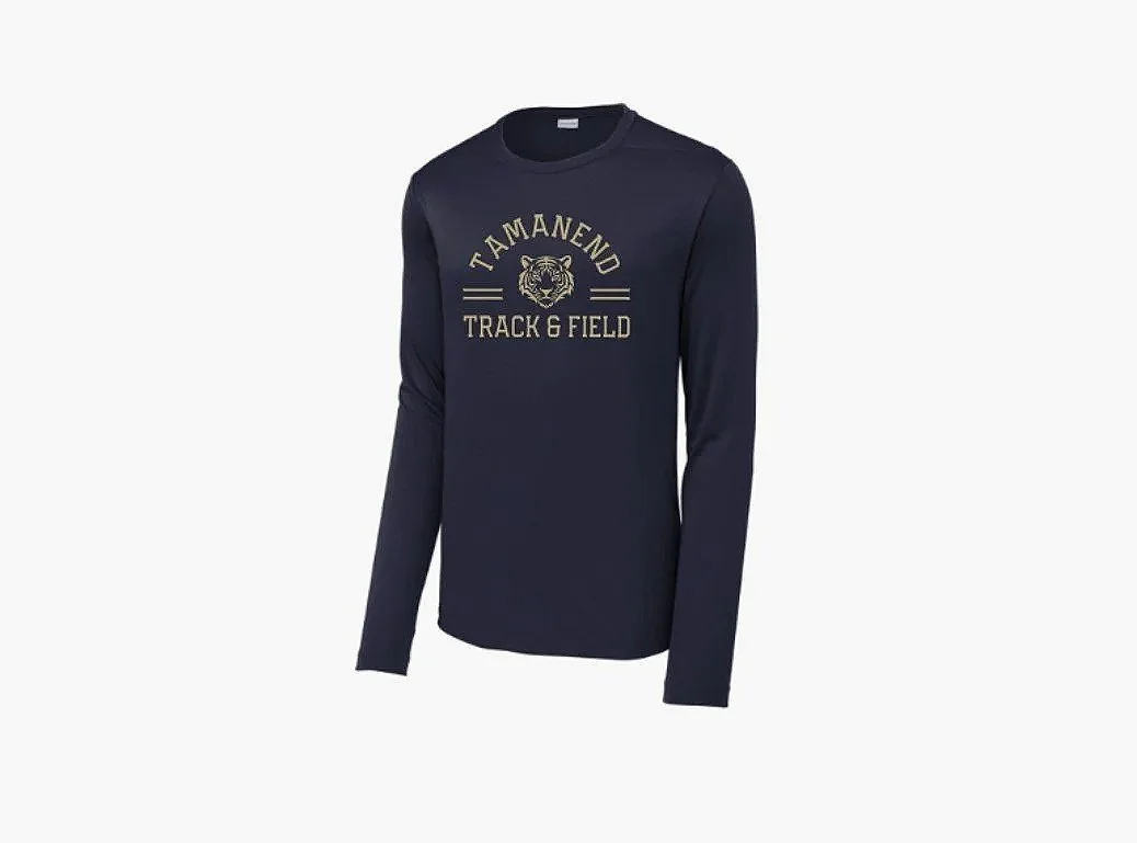 Tamanend Track 2026 Sport-Tek ® Posi-UV ® Pro Long Sleeve Tee ST420LS Navy