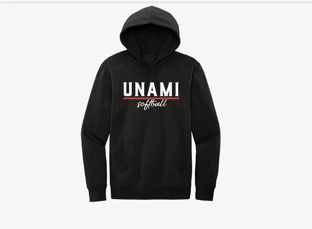 Unami Softball 2026 Black Hoodie DT6100