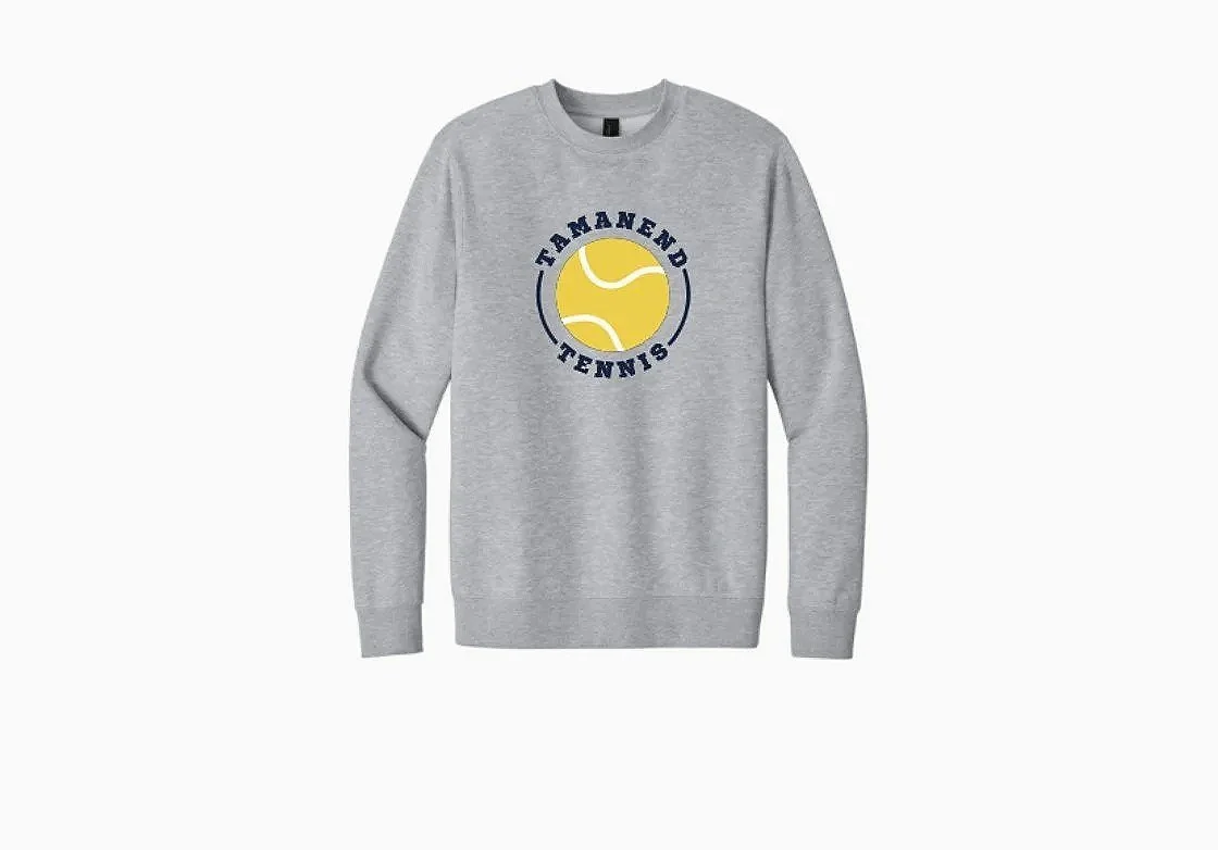 Tamanend Tennis Crewneck 2026 Light Heather Grey DT6104