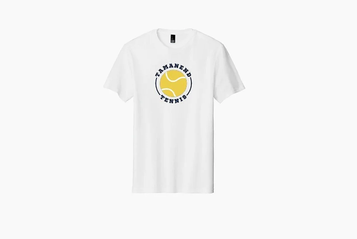 Tamanend Tennis 2026 Tee Shirt White DT5000