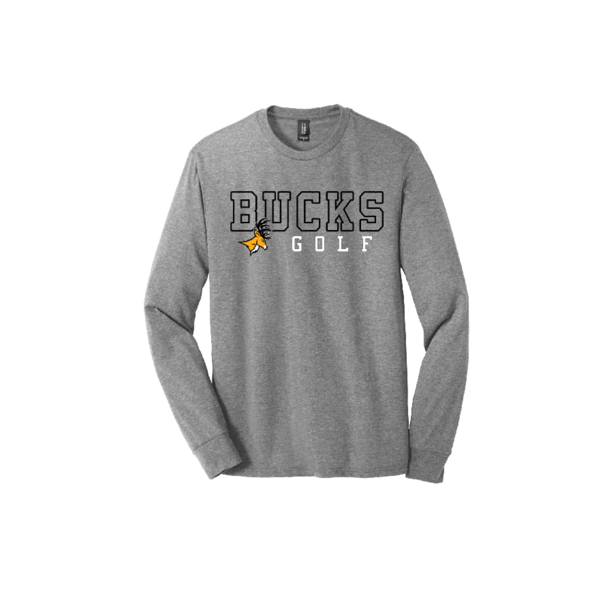 CB West Bucks Golf Long Sleeve Tee Grey DM132