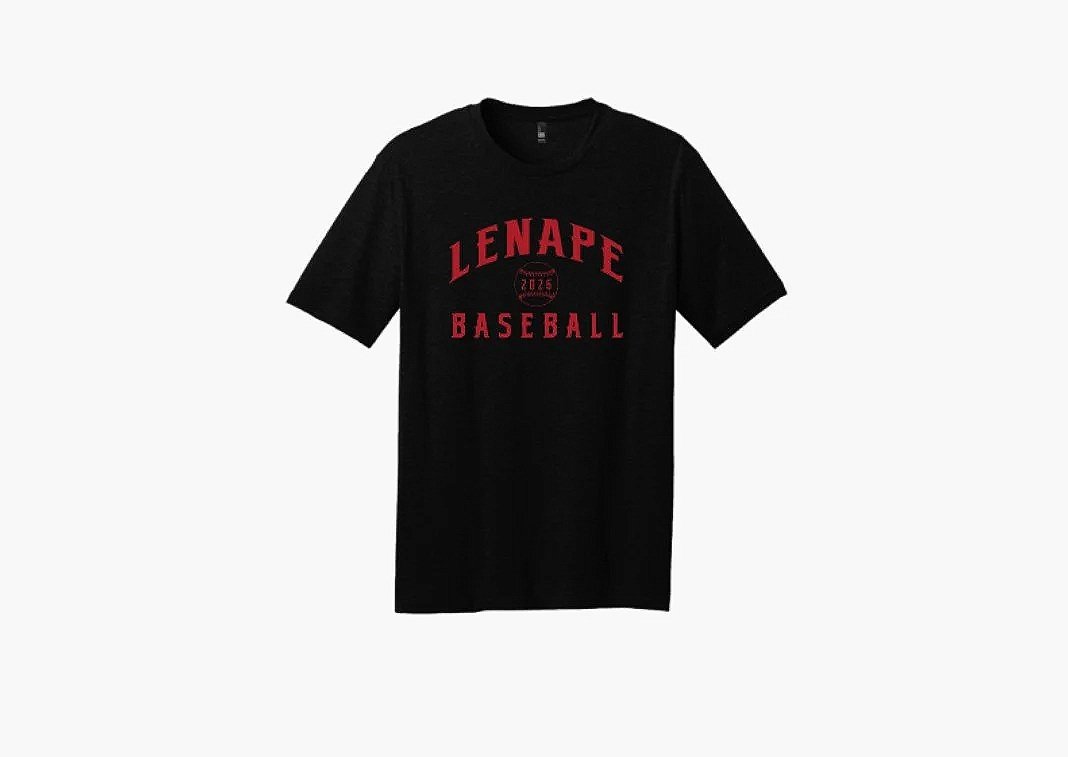 Lenape Baseball 2026 Tee dm108 Black