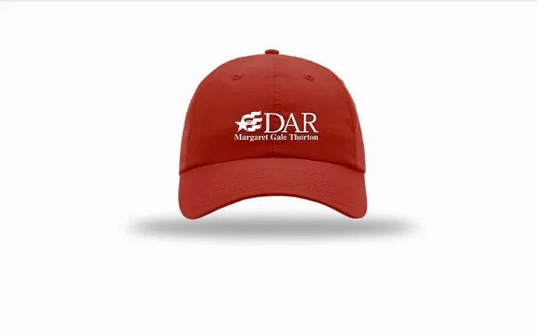 DAR Embroidered Richardson Relaxed Performance Lite Cap Red 220