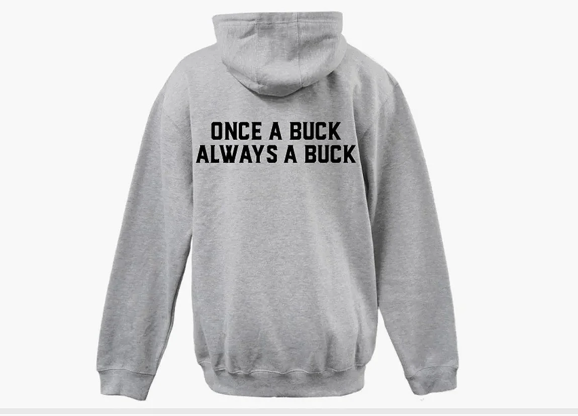 CB West Football Alumni Once A Buck Super 10 Pennant Hoodie GREY