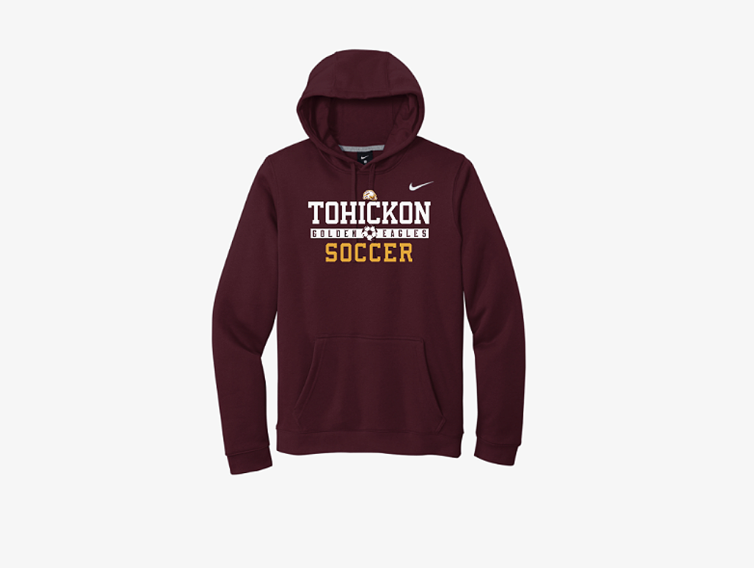 Tohickon Girls Soccer COACH Premium Hoodie 2026.1 CJ1611 Maroon