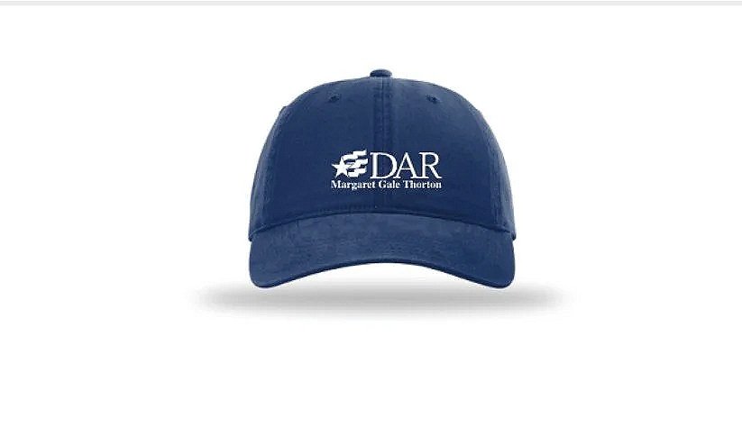 DAR Embroidered Richardson Peached Cotton Twill Royal 326