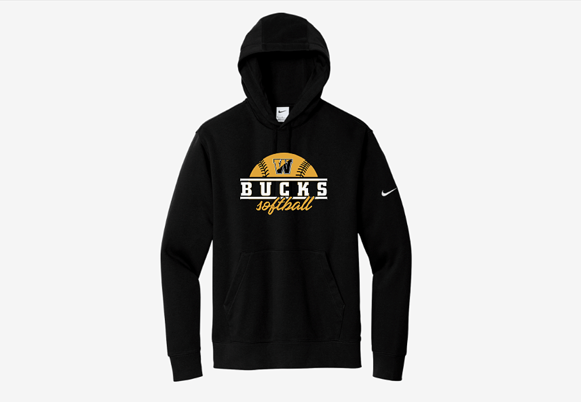 Bucks Softball Premium Hoodie Black 2026 NKDR1499