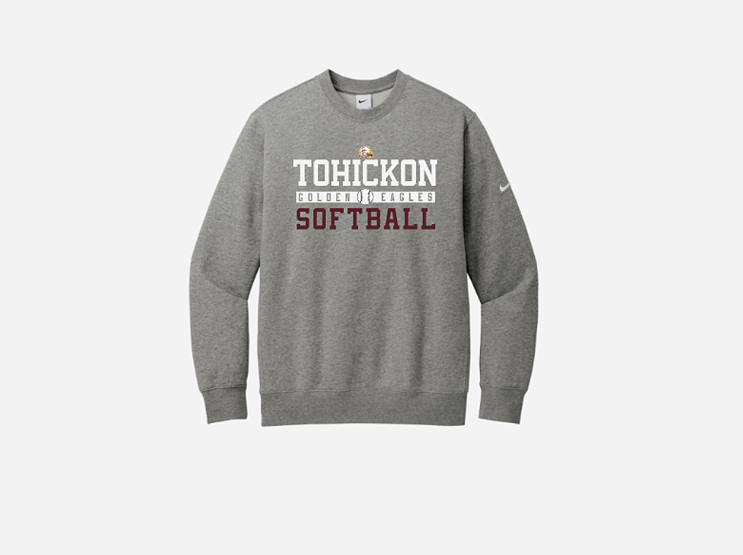 Tohickon Softball Premium Crewneck 2026 NKFD9863 Dark Heather Grey