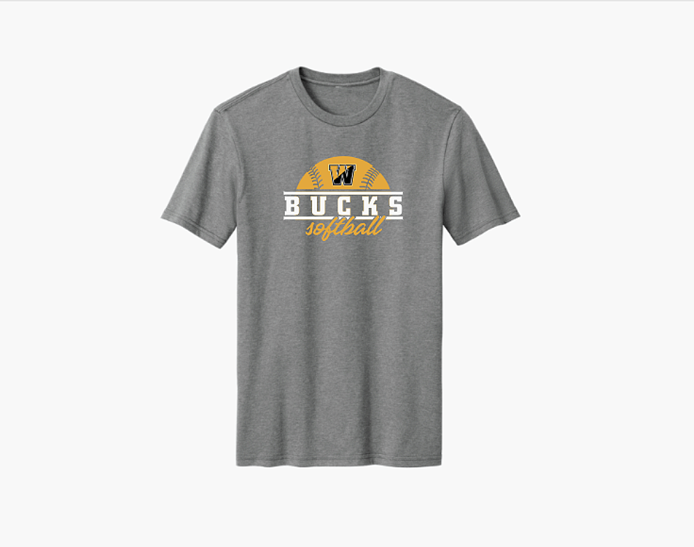 Bucks Softball Tee 2026 DM108 Grey Frost