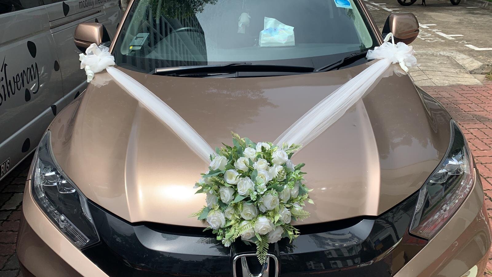 Wedding Car Decoration - Artificial Flowers — ELLY SERA FLORIST