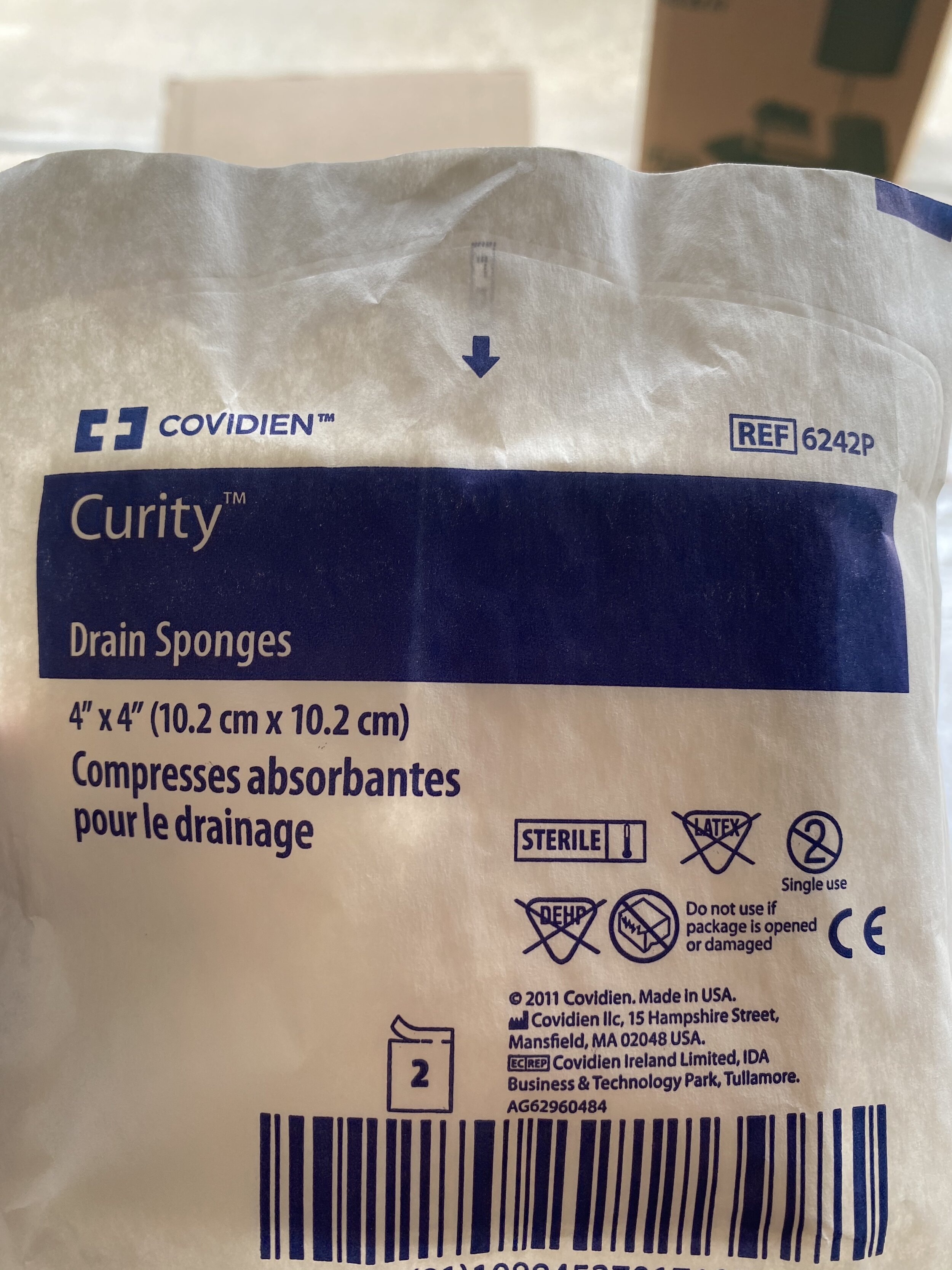 Curity Drain Sponges