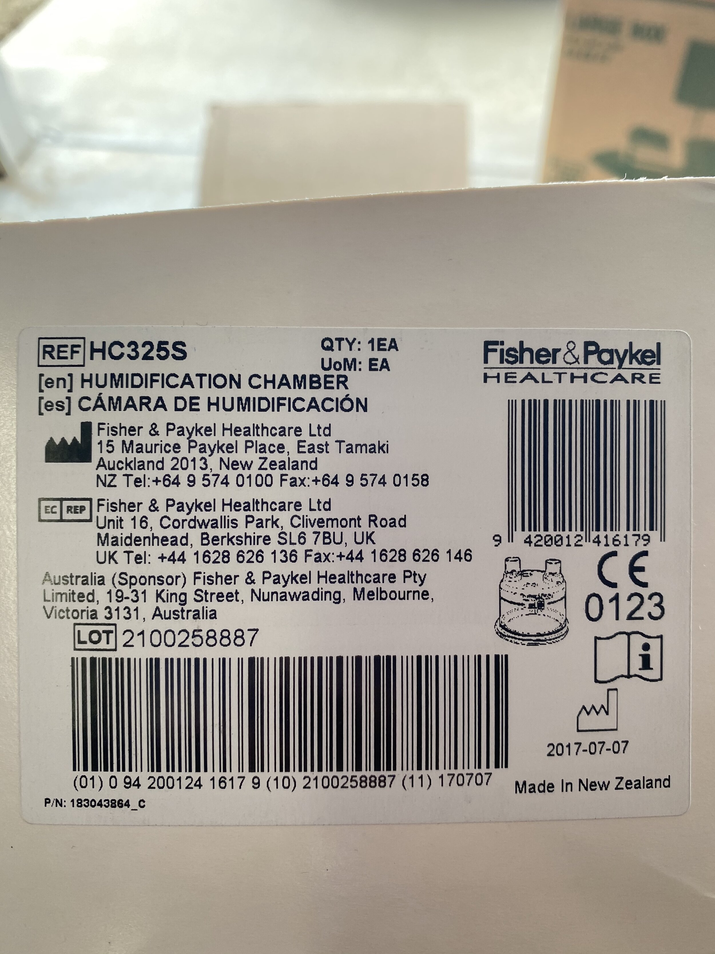 Humidification Chamber