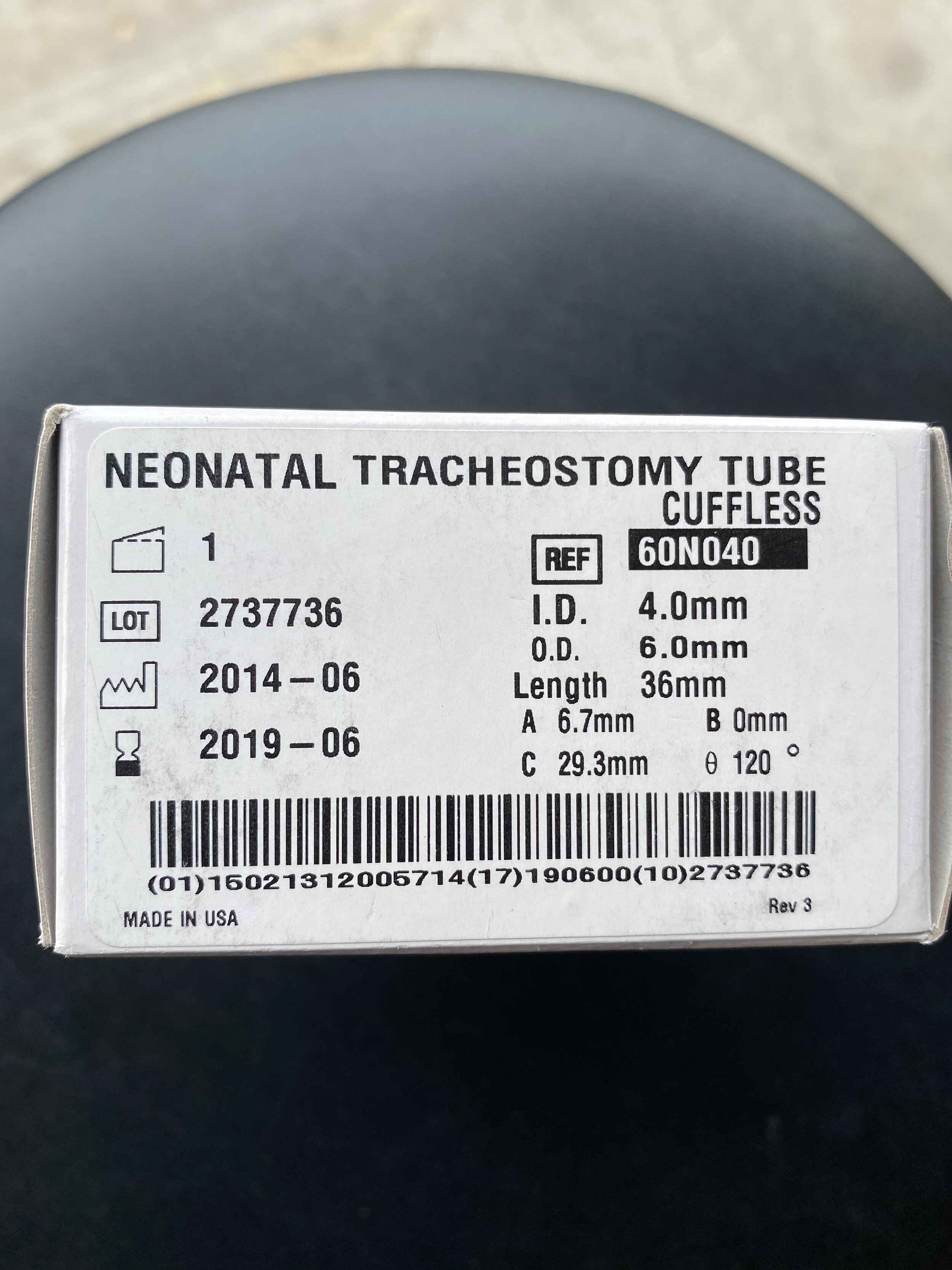 Neonatal Tracheostomy Tube Cuffles