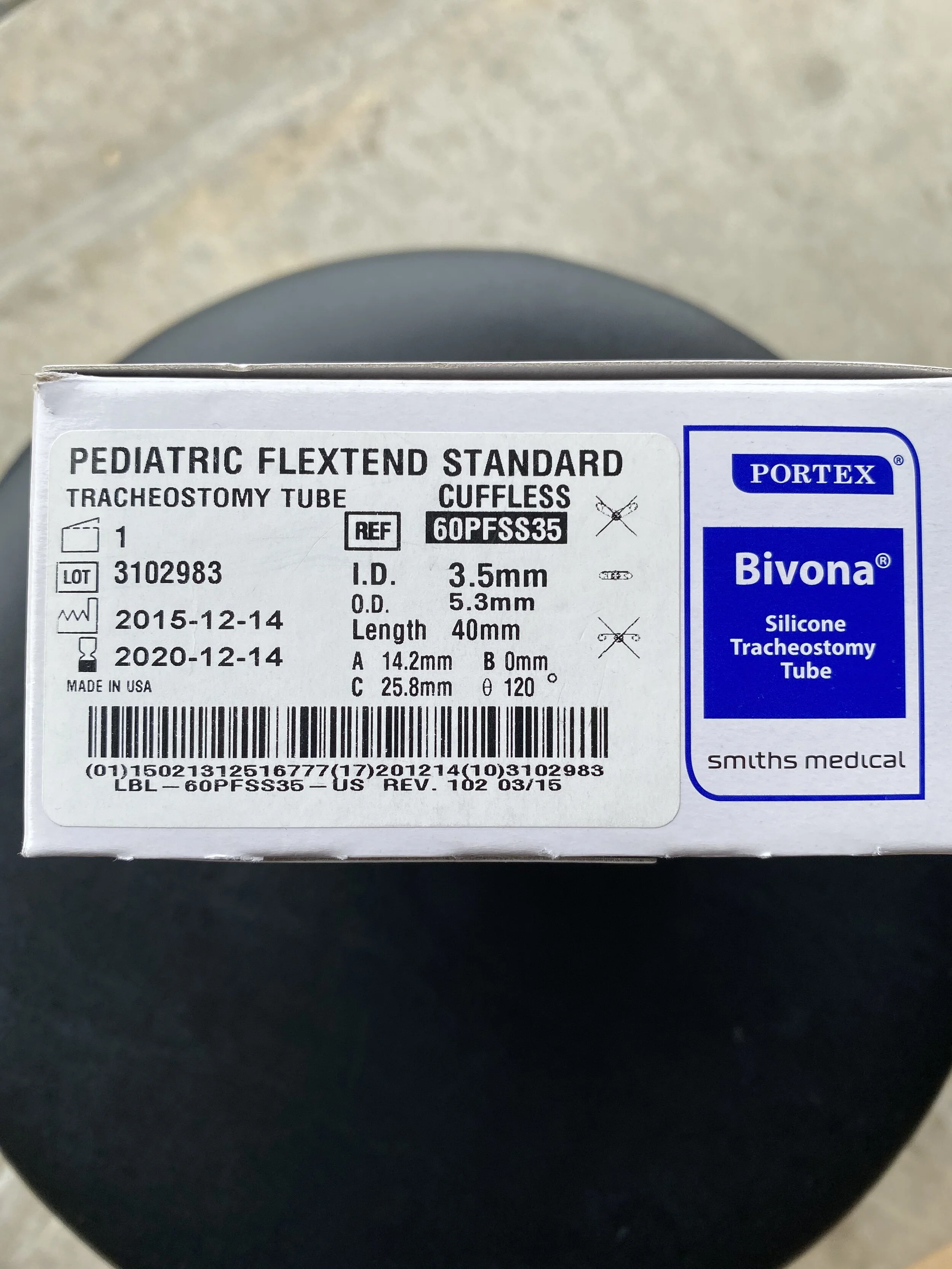 Pediatric Flextend Standard Tracheostomy Tube Bivona.JPG