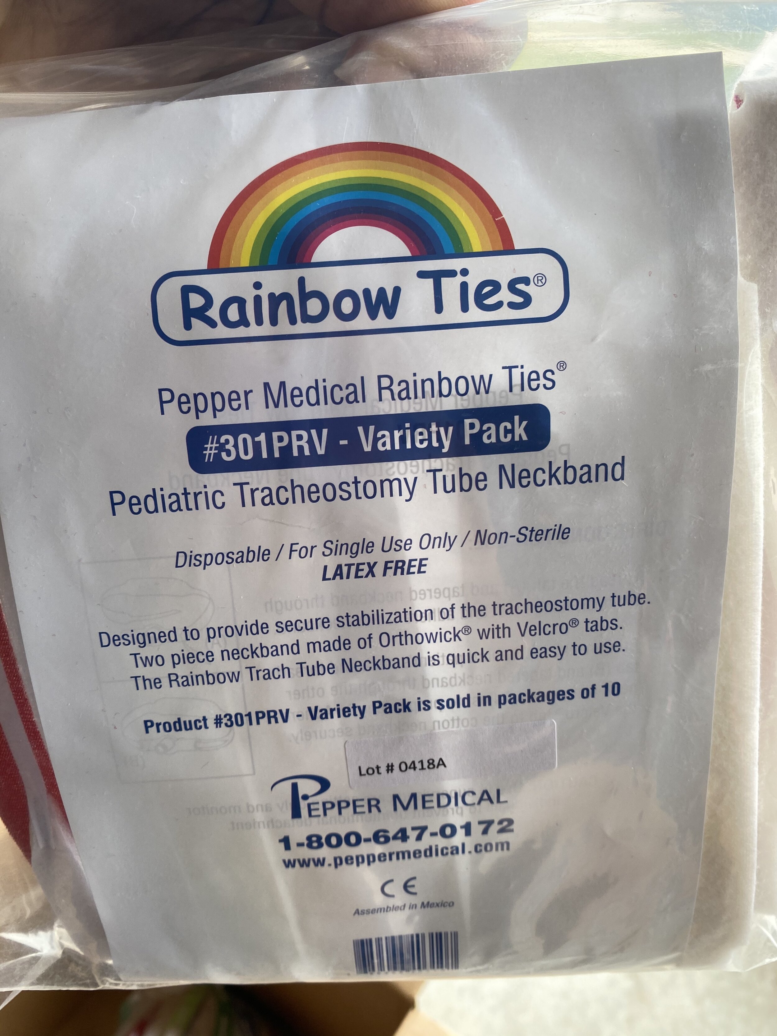 Pediatric Tracheostomy Tube Neckband