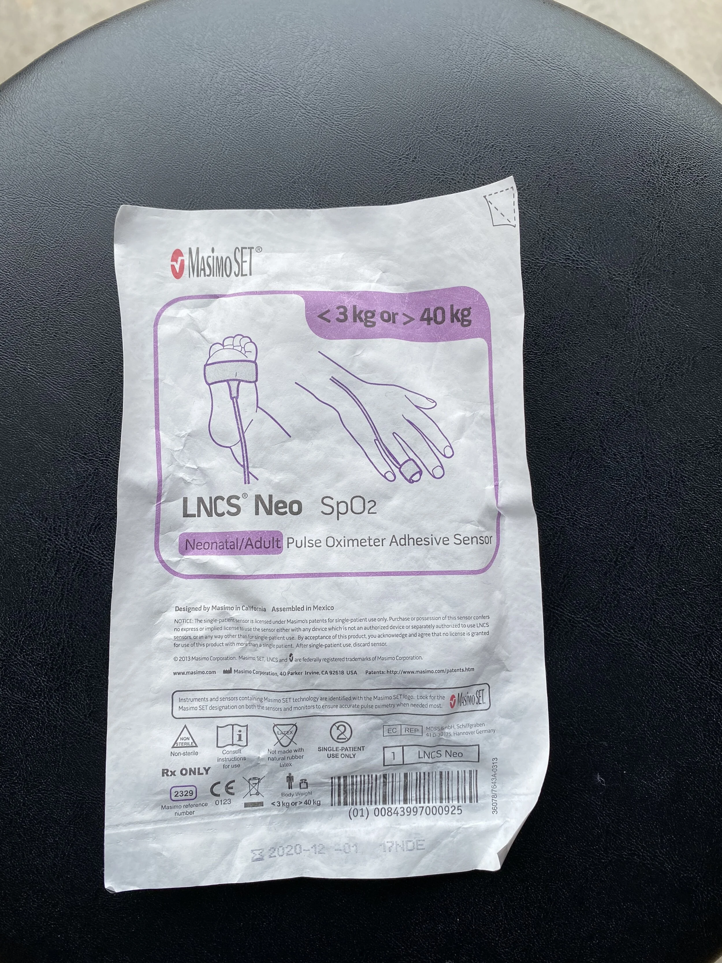 Pulse Oximeter Adhesive Sensor.JPG