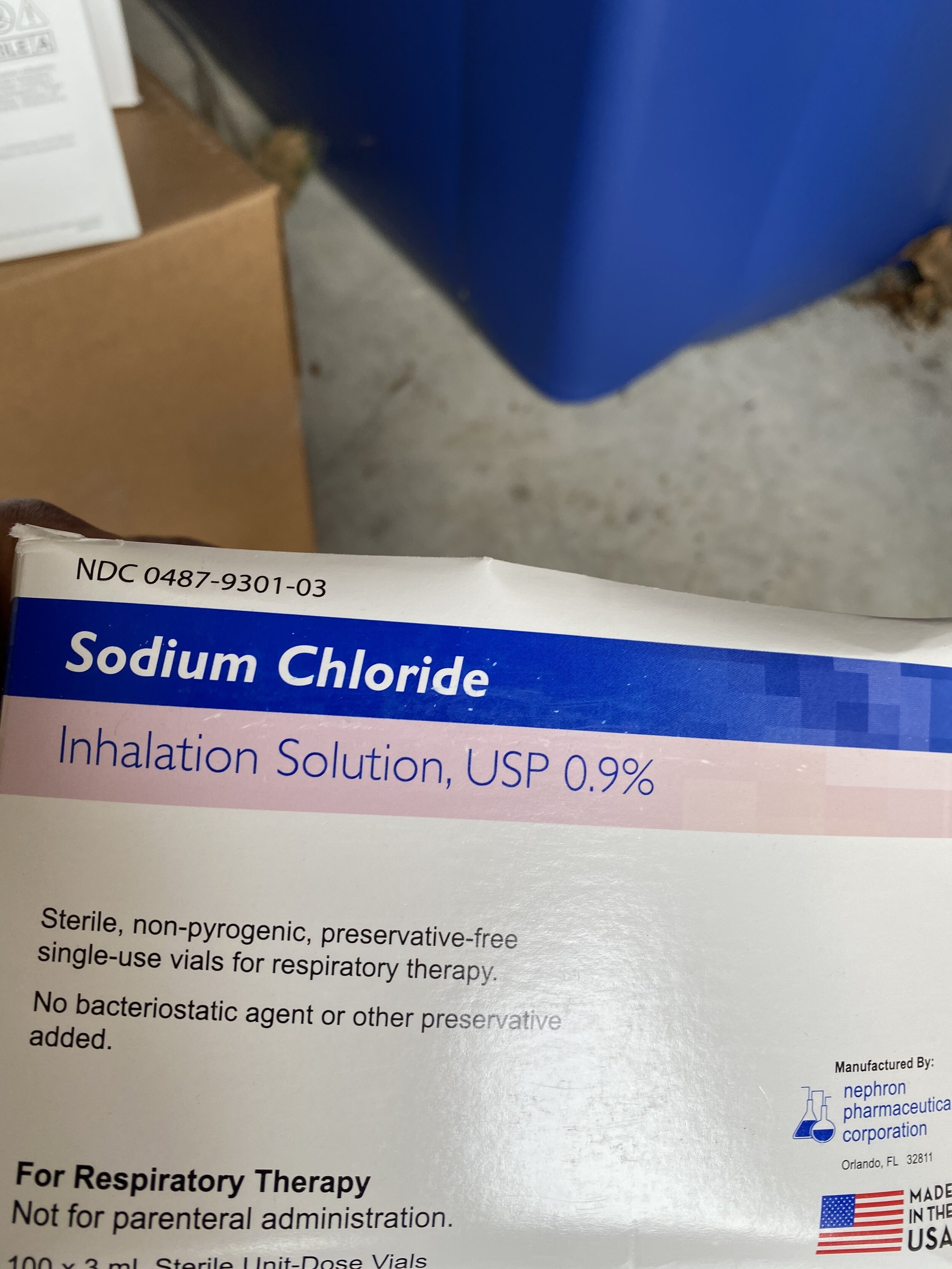 Sodium Chloride Inhalation Solution USP .9%