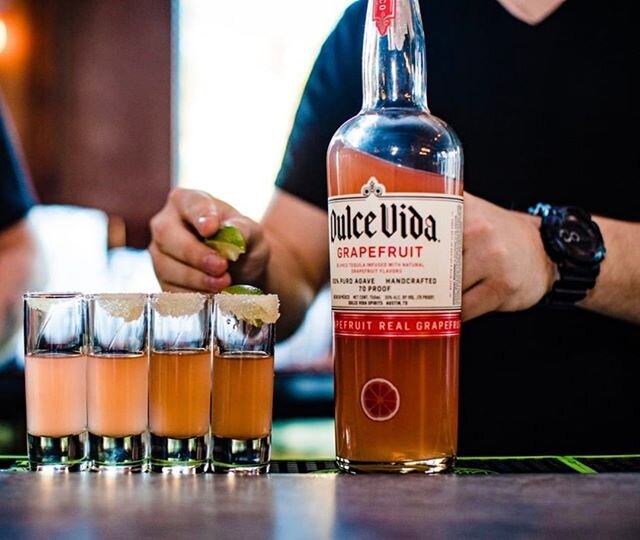 Shots of chilled Dulce Vida Grapefruit Tequila is a great way to celebrate Tequila Tuesday.⁠
*⁠
*⁠
#dulcevidatequila #dulcevida #tequilatribe #agaveallday #organic #vivaresponsibly #drinkresponsibly #cocktails #drinks⁠
Photo: @ghostpepperboston
