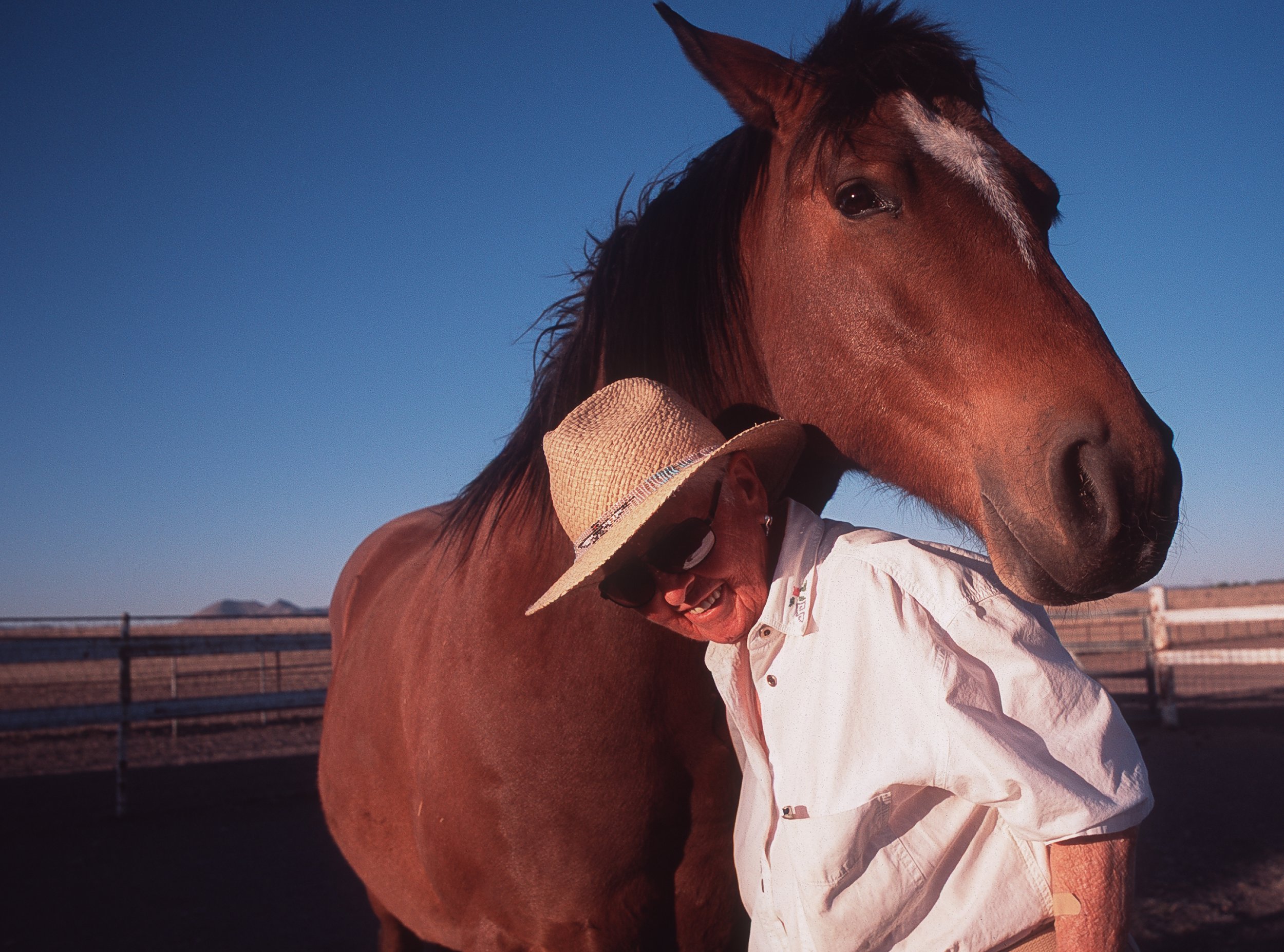  Tigie Lancaster, Marfa, Texas. Tigie's father was a railroad executive. He used to take Tigie from Dallas, where they lived, to West Texas by private rail car. Marfa, Texas, 2003 