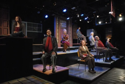 The company of Eastburn Avenue; Pittsburgh Playhouse Rep. Company. Photo: Drew Yenchak.