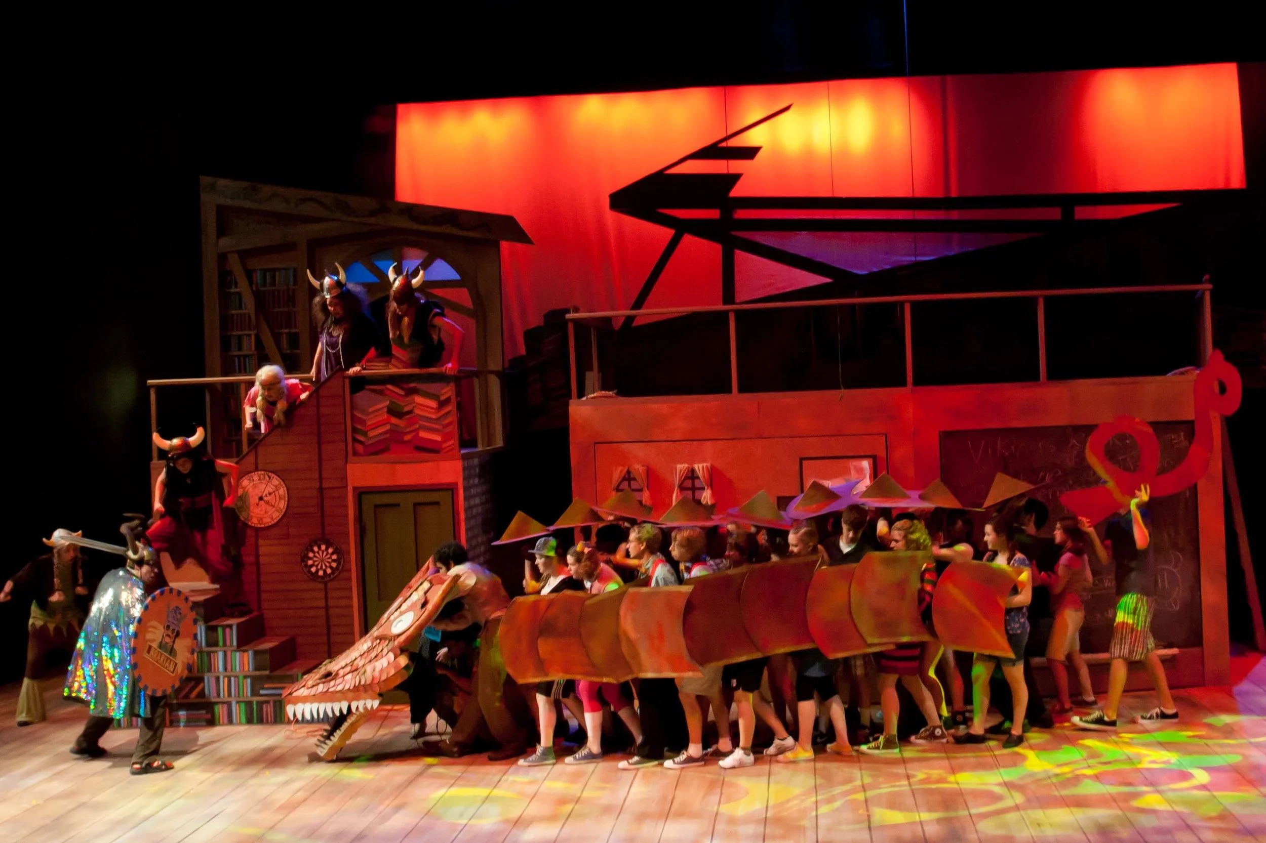 The company of Yo, Vikings!; Upper Darby Summer Stage. Photo: Cate Paxson